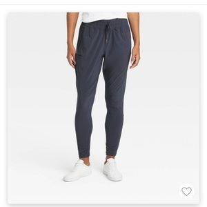 Target All in Motion Women’s Tapered Stretch Woven Mid-Rise Pants Slate Large L